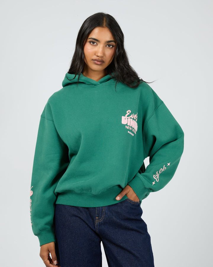All About Eve South St Diner Box Hoodie Green