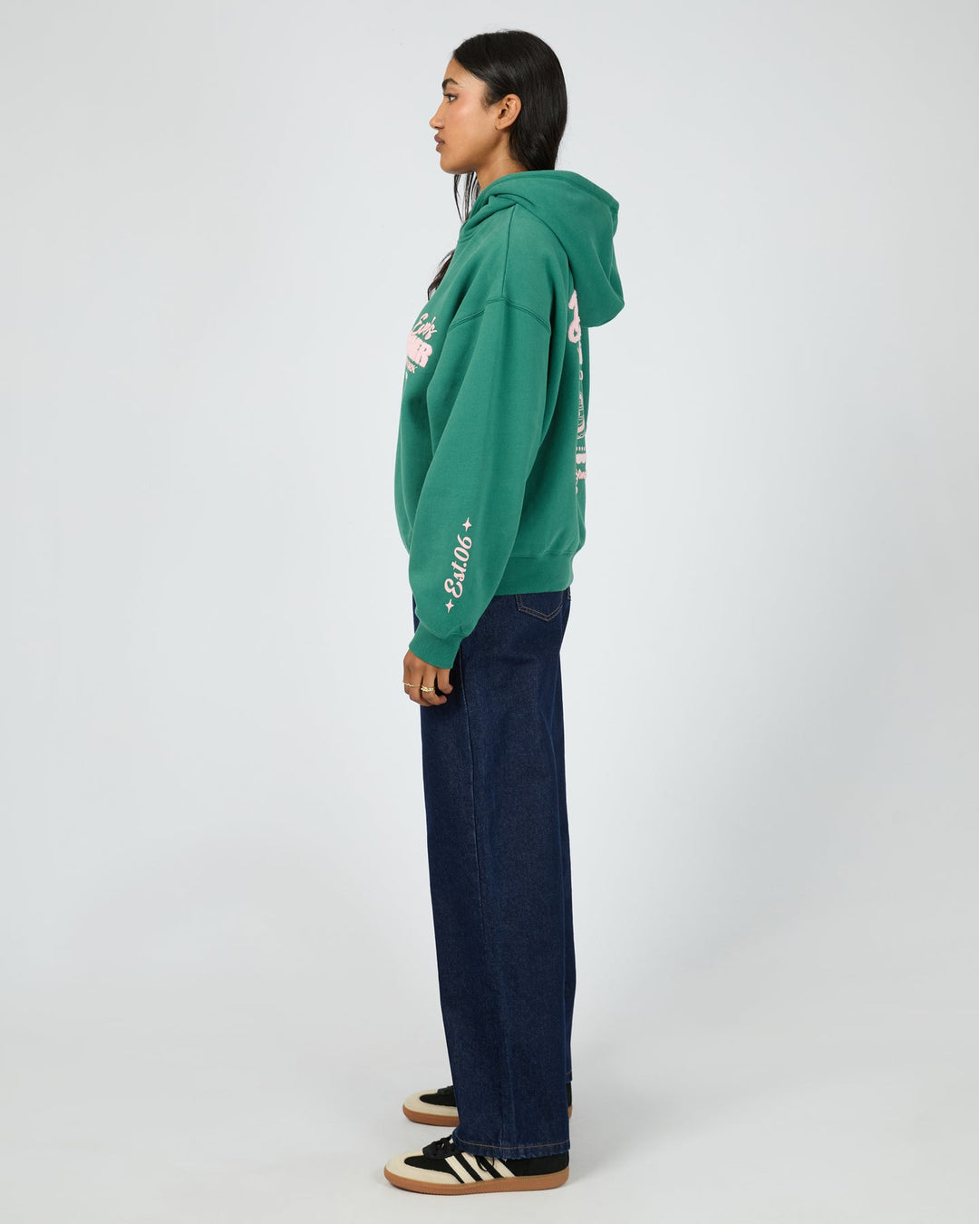 All About Eve South St Diner Box Hoodie Green