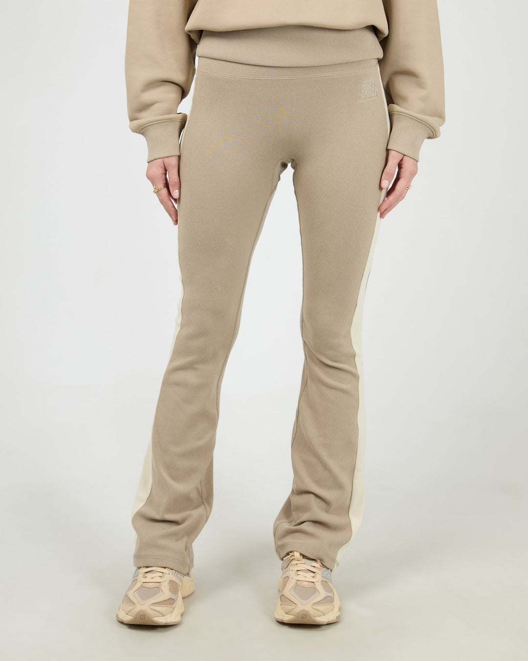 All About Eve Athletica Panel Flare Pant Stone