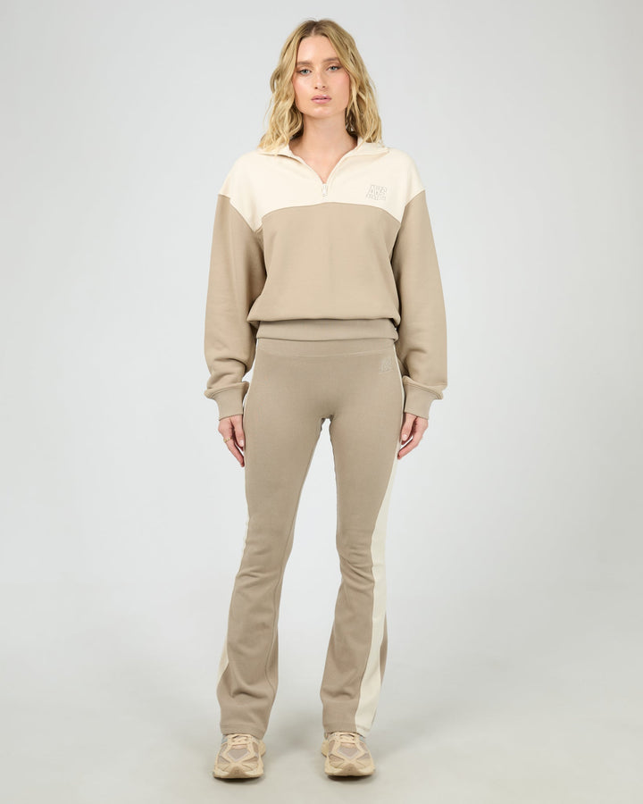 All About Eve Athletica Panel Flare Pant Stone