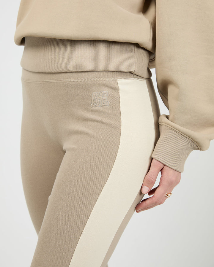 All About Eve Athletica Panel Flare Pant Stone