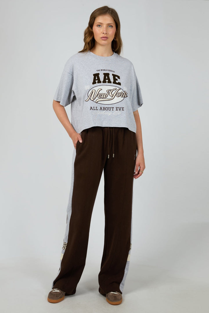 All About Eve Athletica Panel Track Pant Brown