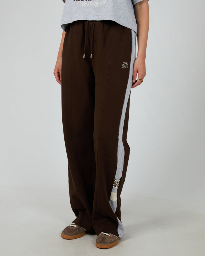 All About Eve Athletica Panel Track Pant Brown