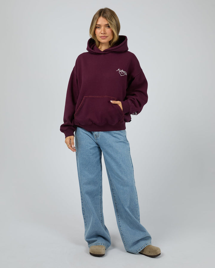 All About Eve Bake Shop Box Hoodie Wine