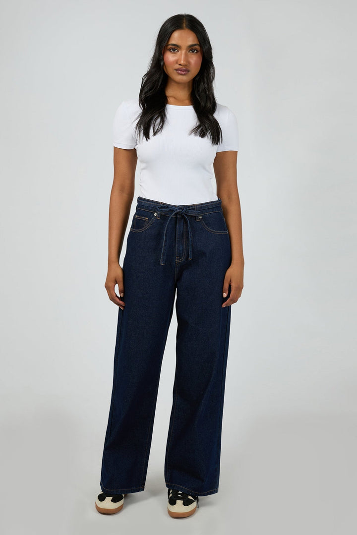 All About Eve Gia High Rise Baggy Jean Indigo