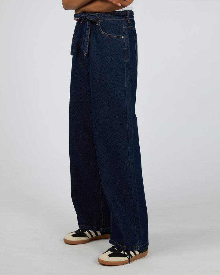 All About Eve Gia High Rise Baggy Jean Indigo