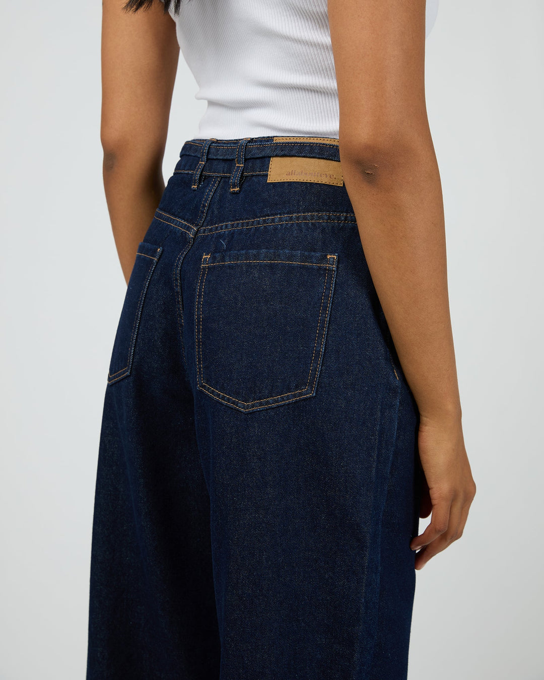 All About Eve Gia High Rise Baggy Jean Indigo