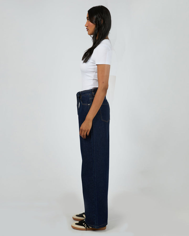 All About Eve Gia High Rise Baggy Jean Indigo