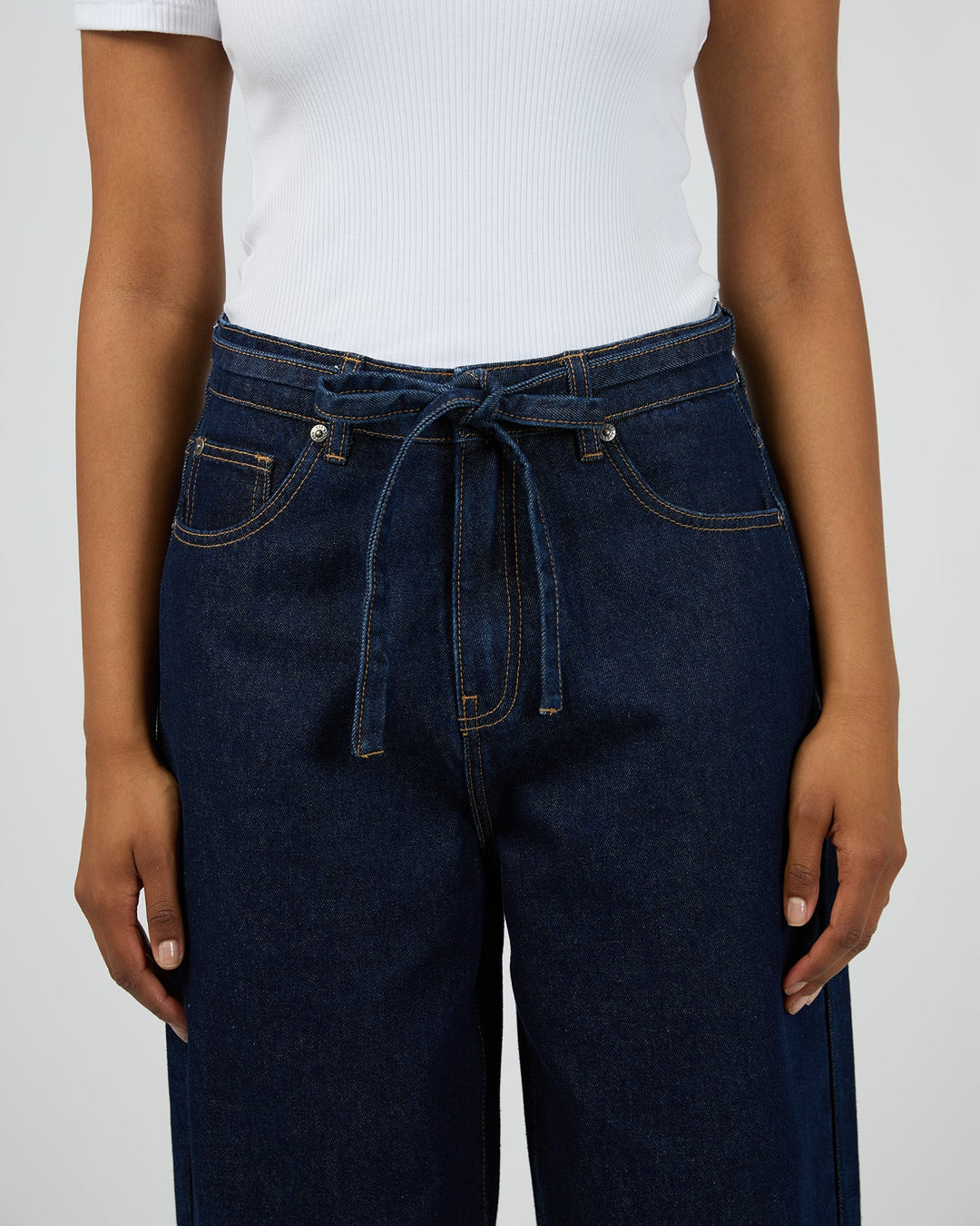 All About Eve Gia High Rise Baggy Jean Indigo
