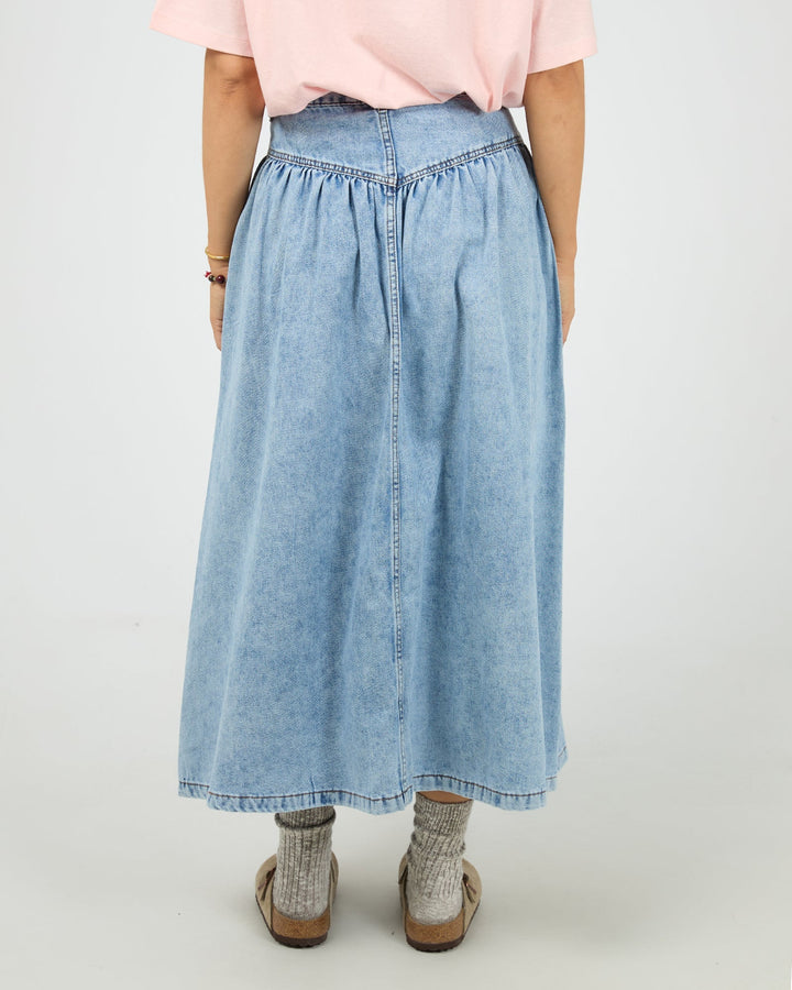 All About Eve Arlo Maxi Skirt Light Blue
