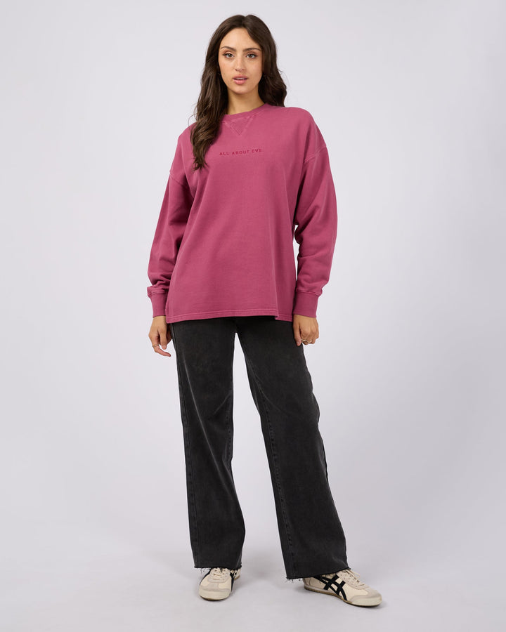 All About Eve AAE Washed Relaxed Crew Blush