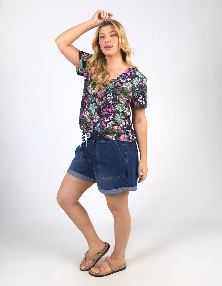 Elm Florentina Vee Tee Navy