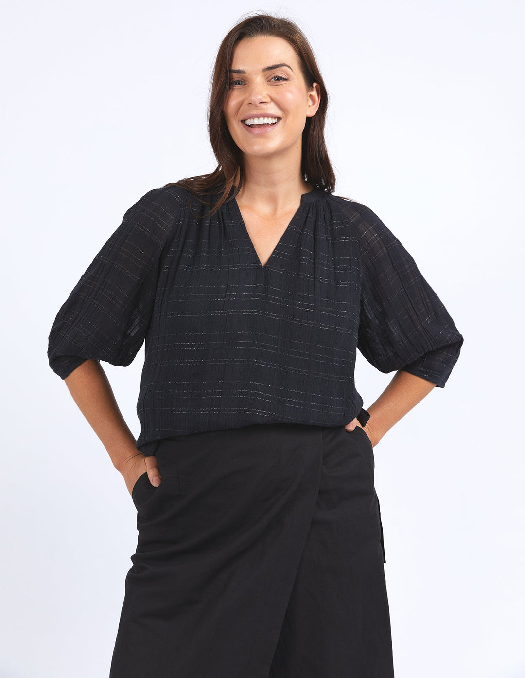 Elm Isabella Blouse Black