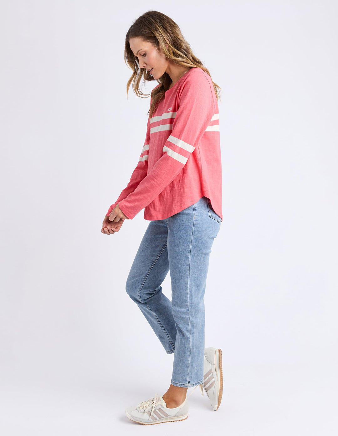 Elm Adora Long Sleeve Tee Cosy Coral