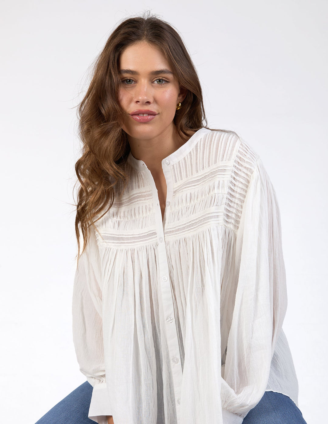 Elm Montana Blouse Marshmallow