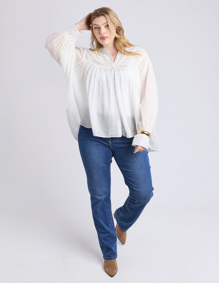 Elm Montana Blouse Marshmallow