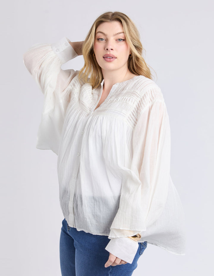 Elm Montana Blouse Marshmallow