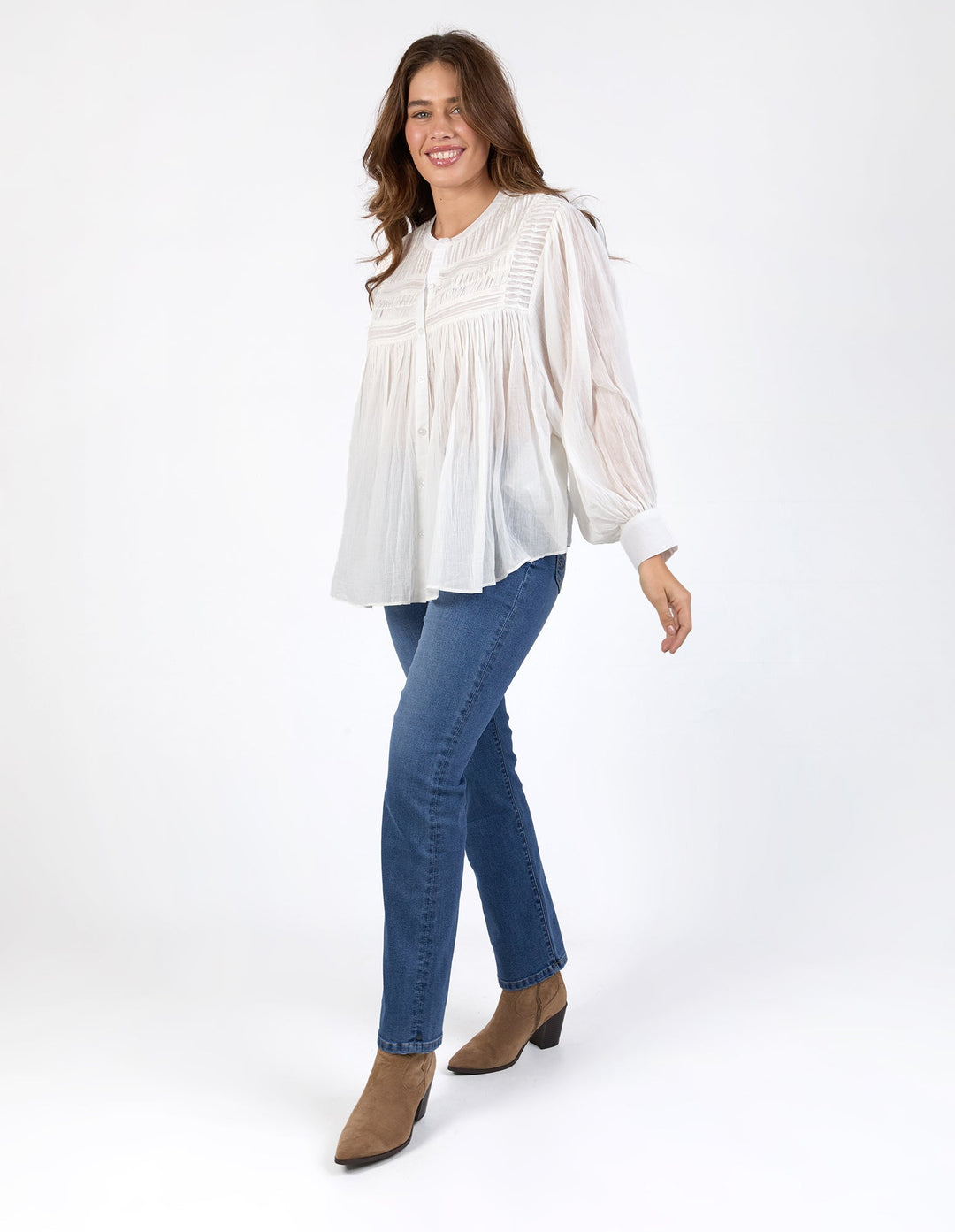 Elm Montana Blouse Marshmallow