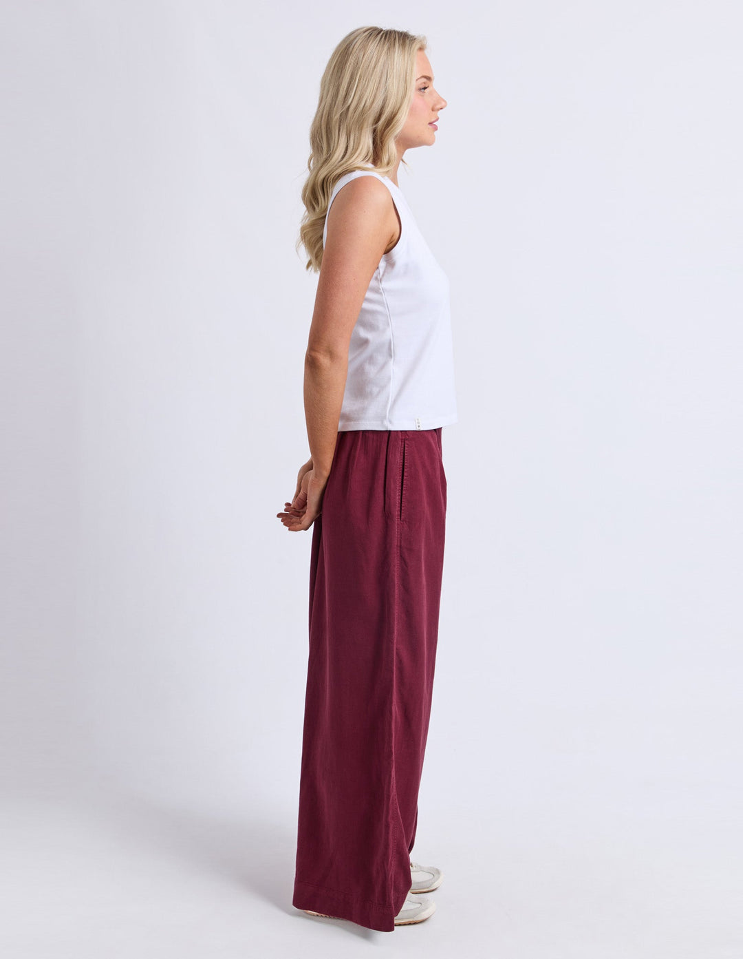 Elm Bliss Culotte Pant Plum