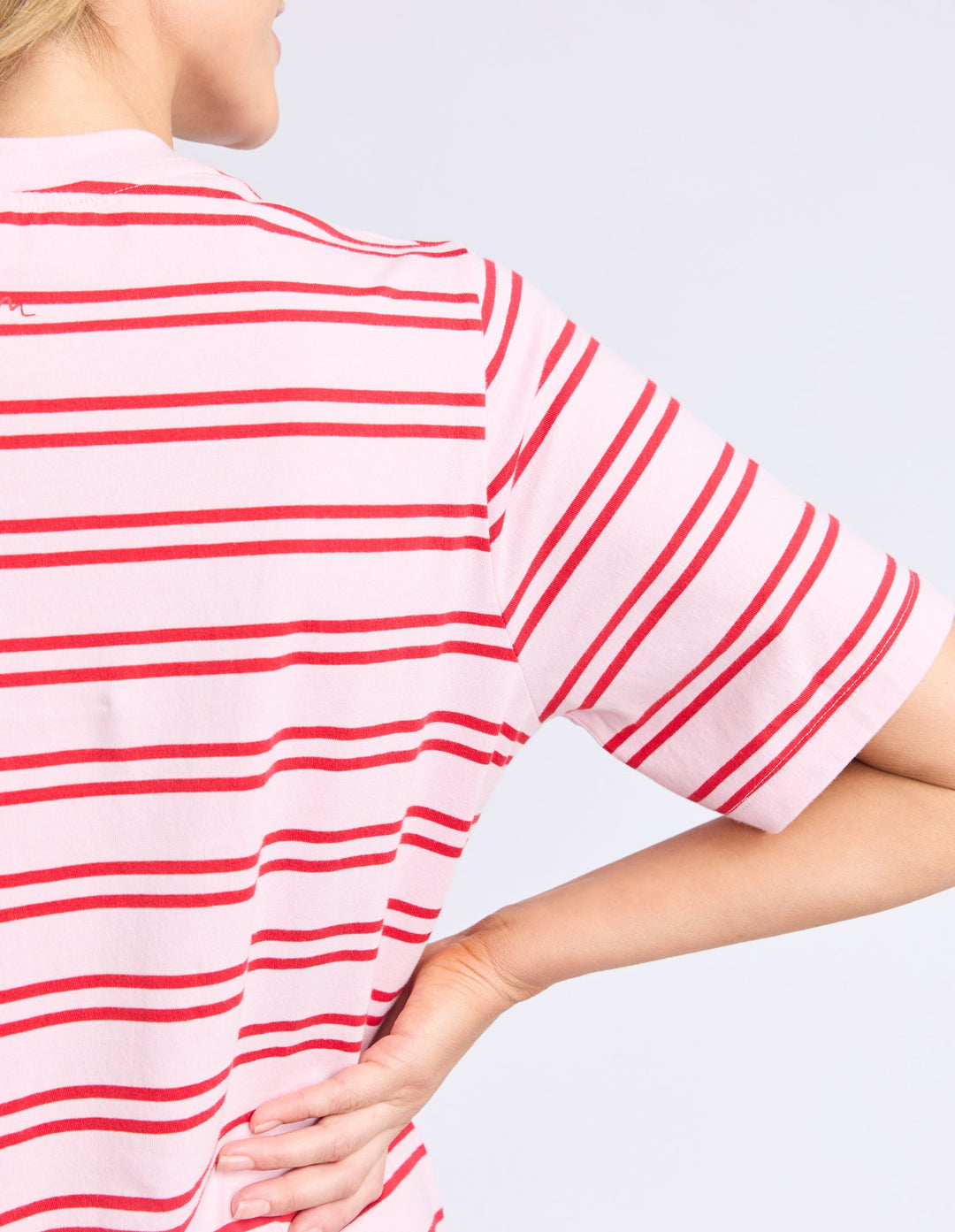 Elm Bon Bon Dress Red And Pink Stripe
