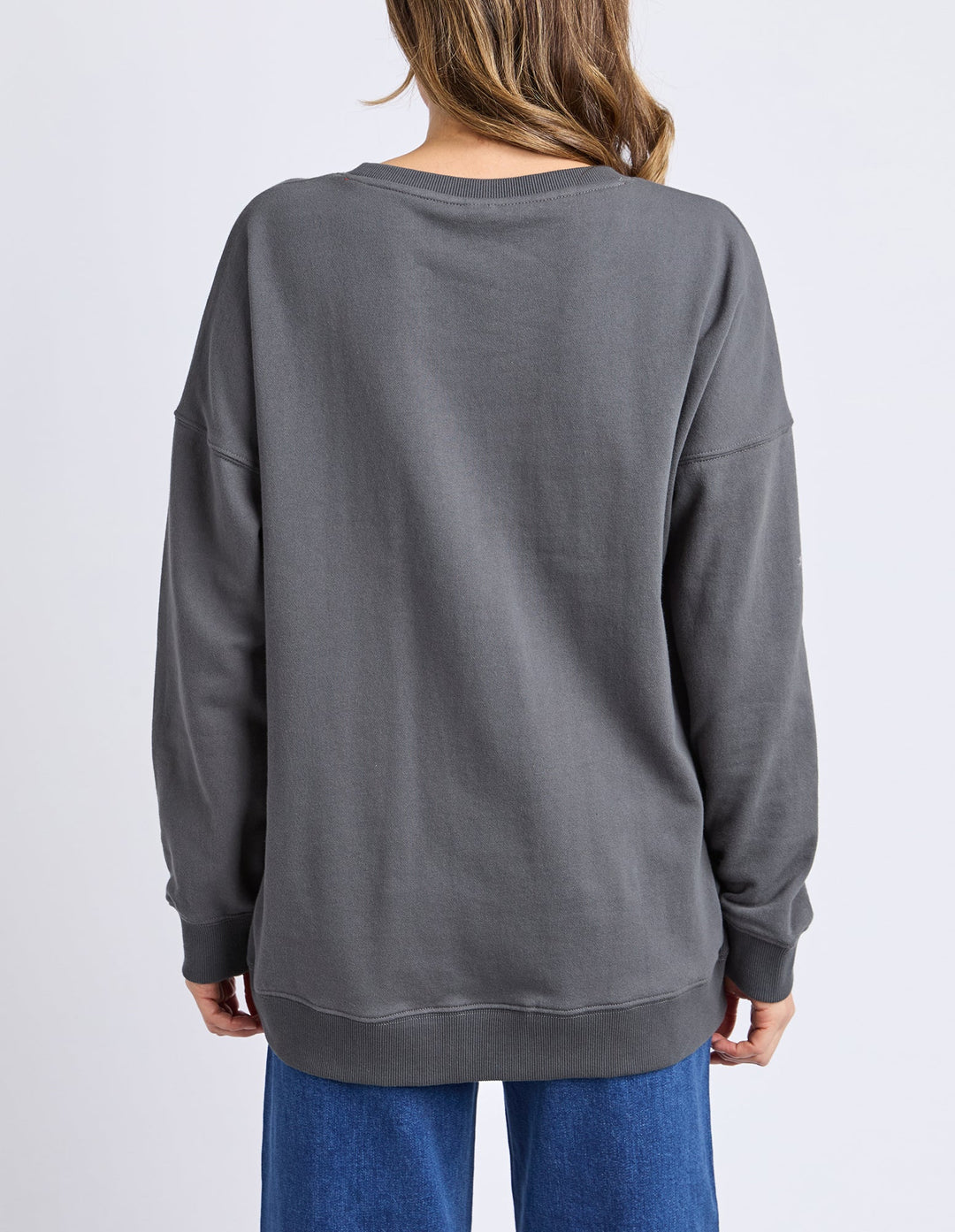 Elm Amour Cerise Crew Washed Black