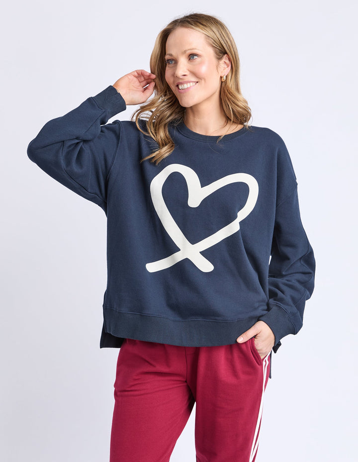 Elm Elin Crew Navy