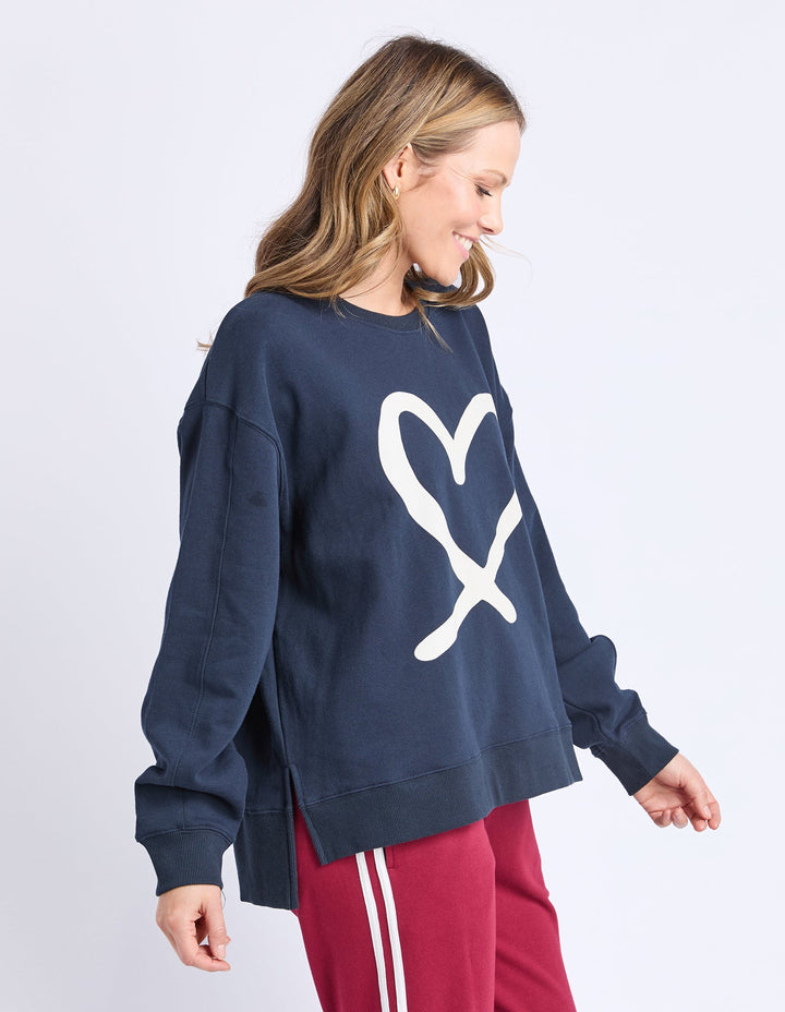 Elm Elin Crew Navy