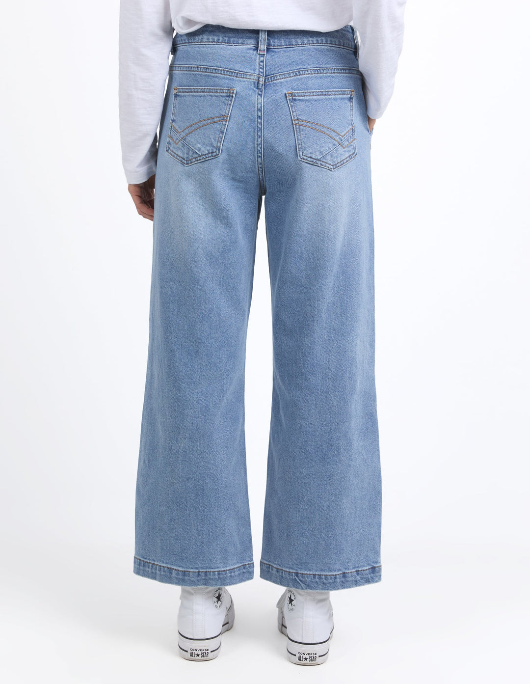 Elm Izzy Wide Leg Jean Vintage Blue Wash