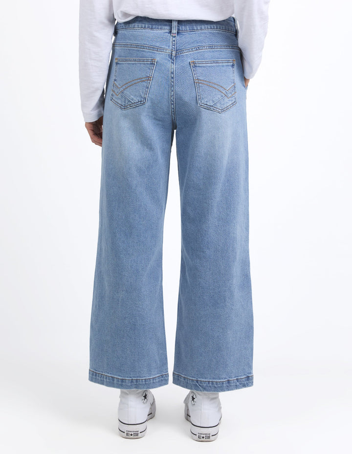 Elm Izzy Wide Leg Jean Vintage Blue Wash