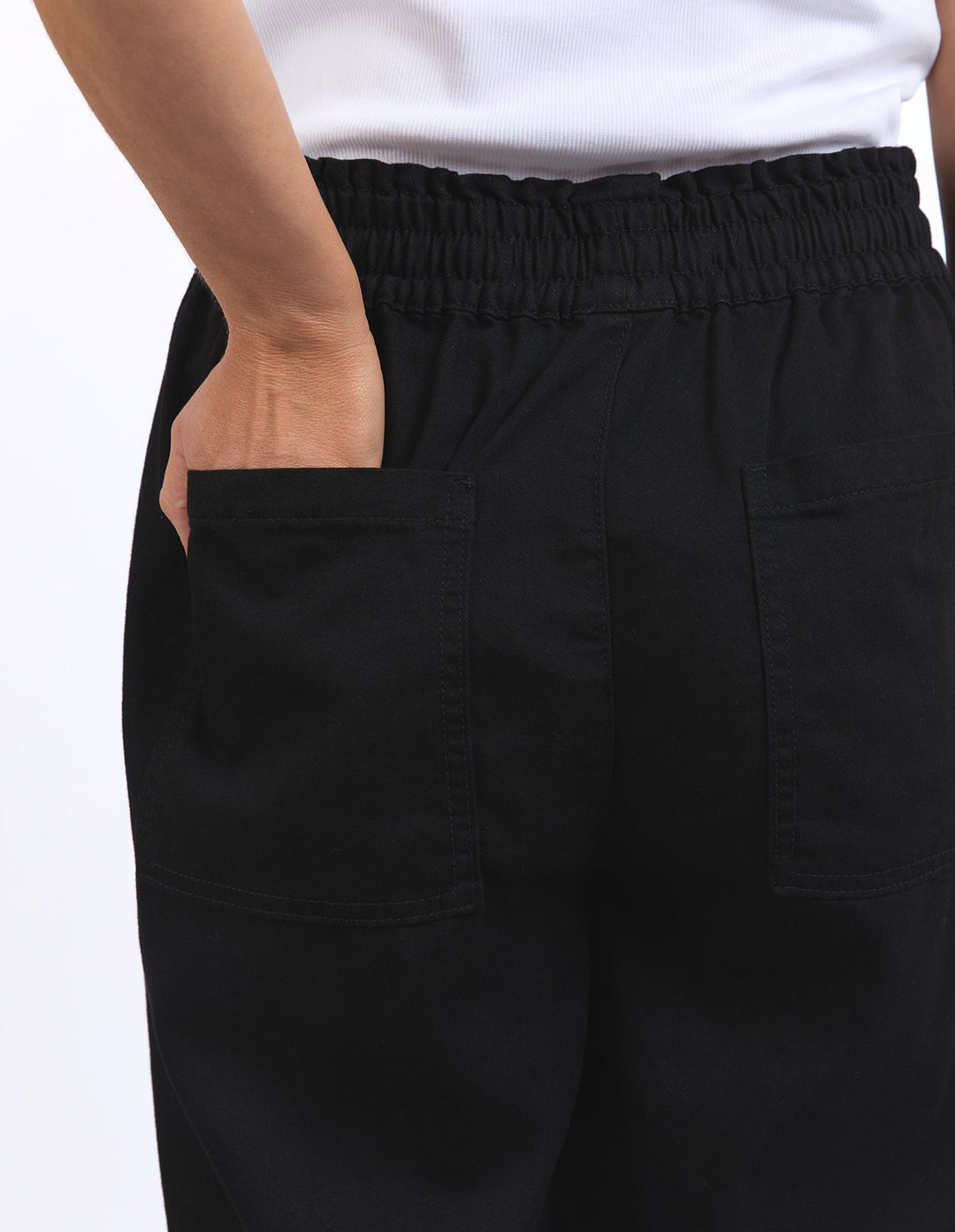 Elm Greta Wide Leg Pant Black