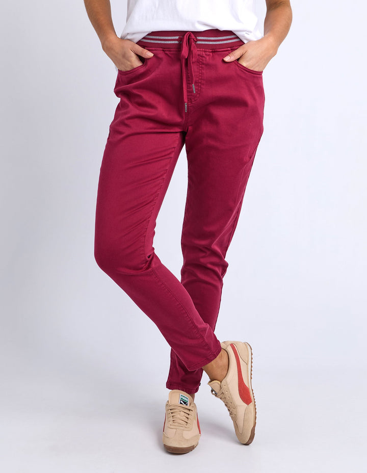 Elm Margo Jogger Maroon