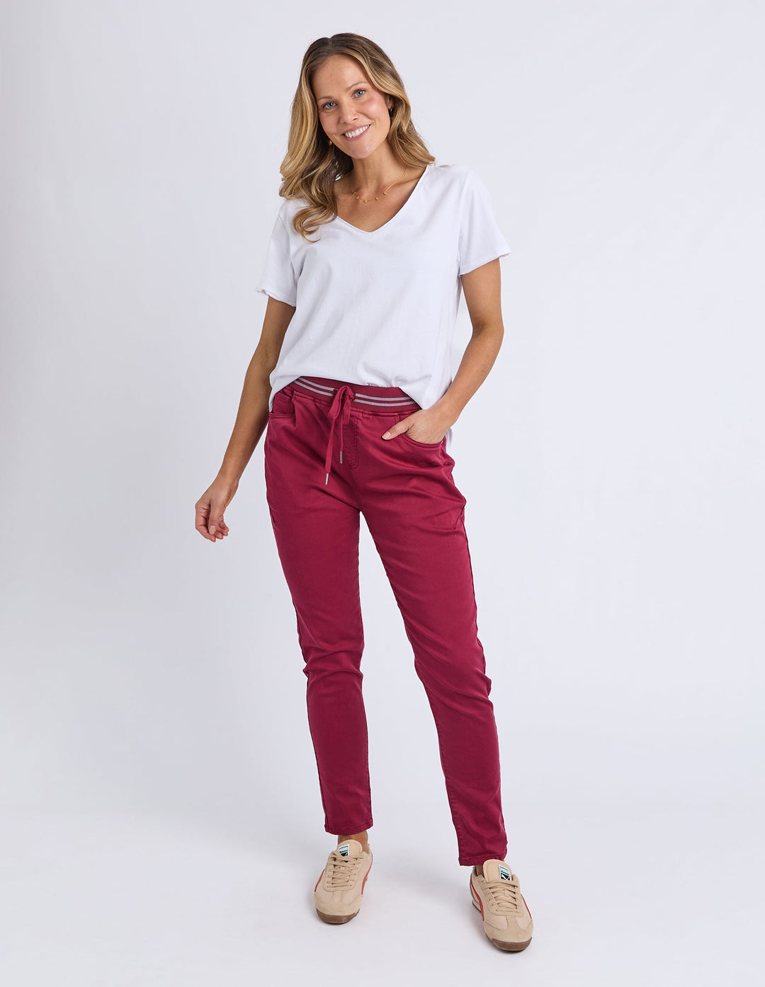 Elm Margo Jogger Maroon