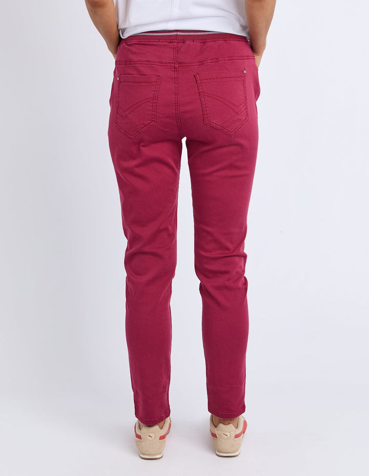 Elm Margo Jogger Maroon