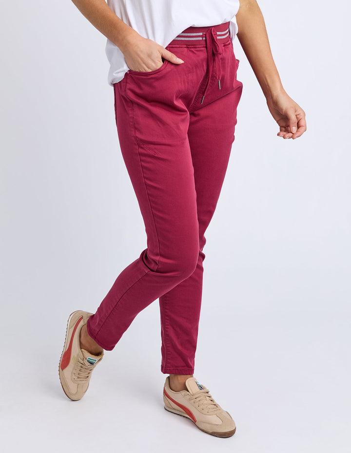 Elm Margo Jogger Maroon