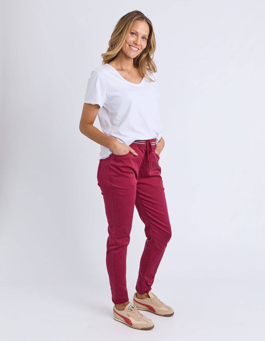 Elm Margo Jogger Maroon