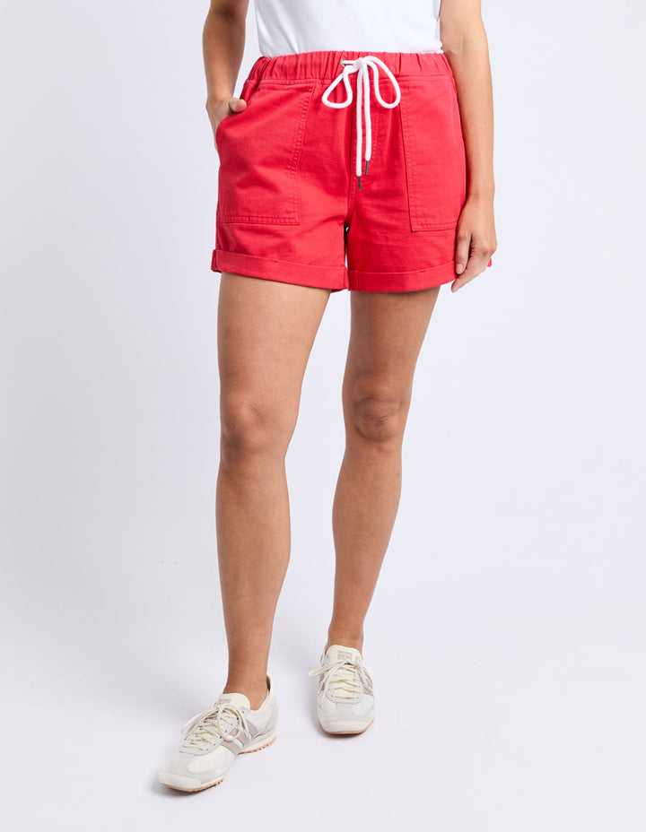 Elm Emma Relaxed Short Poppy