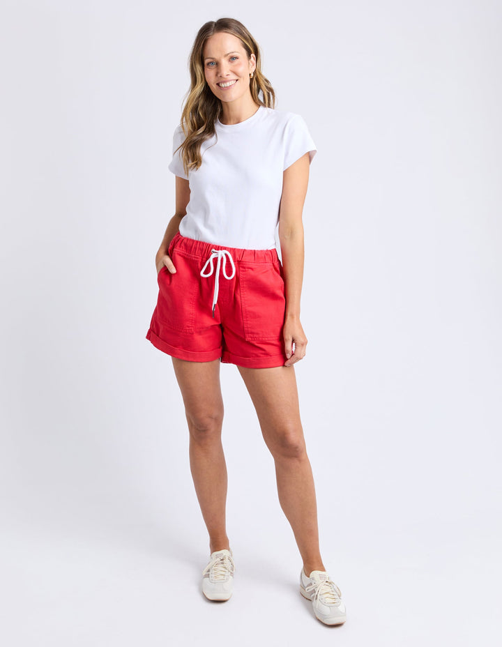 Elm Emma Relaxed Short Poppy