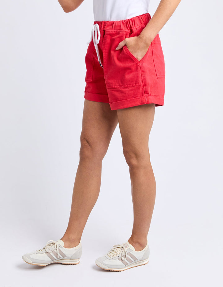 Elm Emma Relaxed Short Poppy
