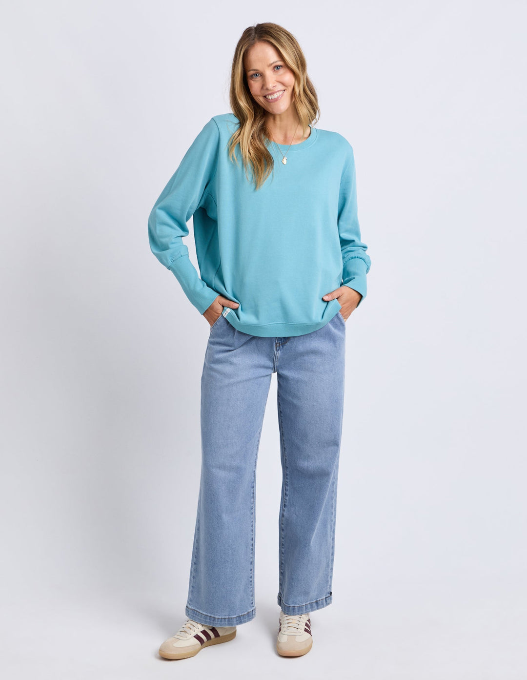 Elm Divine Crew Bright Blue