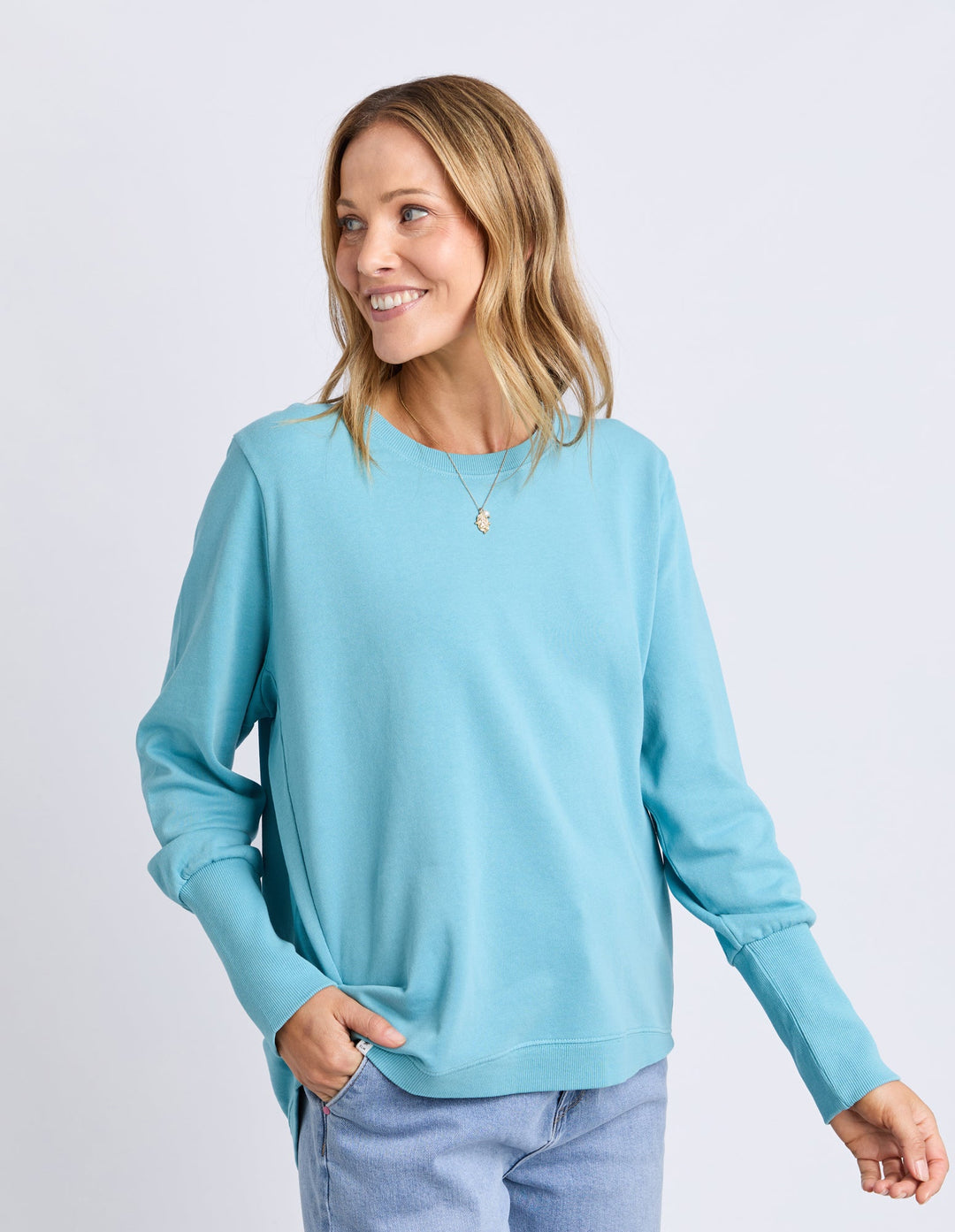Elm Divine Crew Bright Blue