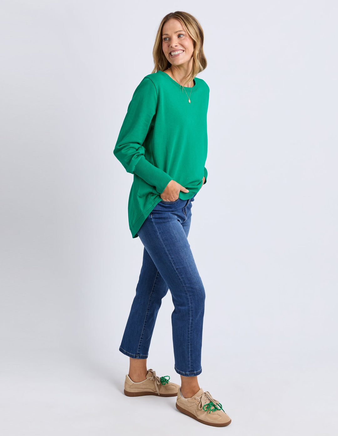 Elm Divine Crew Virdis Green
