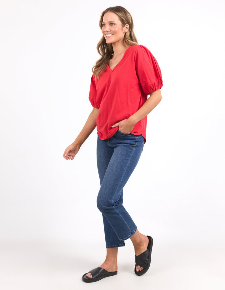 Elm Joy S/S Tee Bittersweet Red