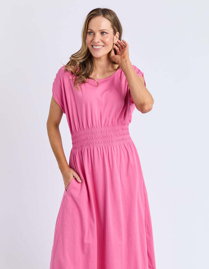 Elm Nelle Midi Dress Chateau Rose