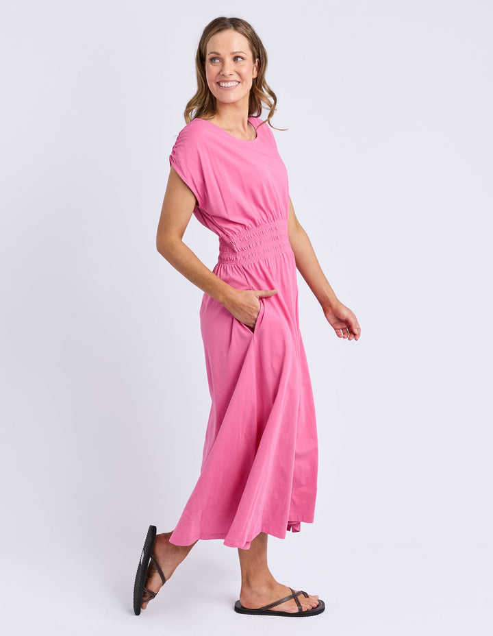 Elm Nelle Midi Dress Chateau Rose