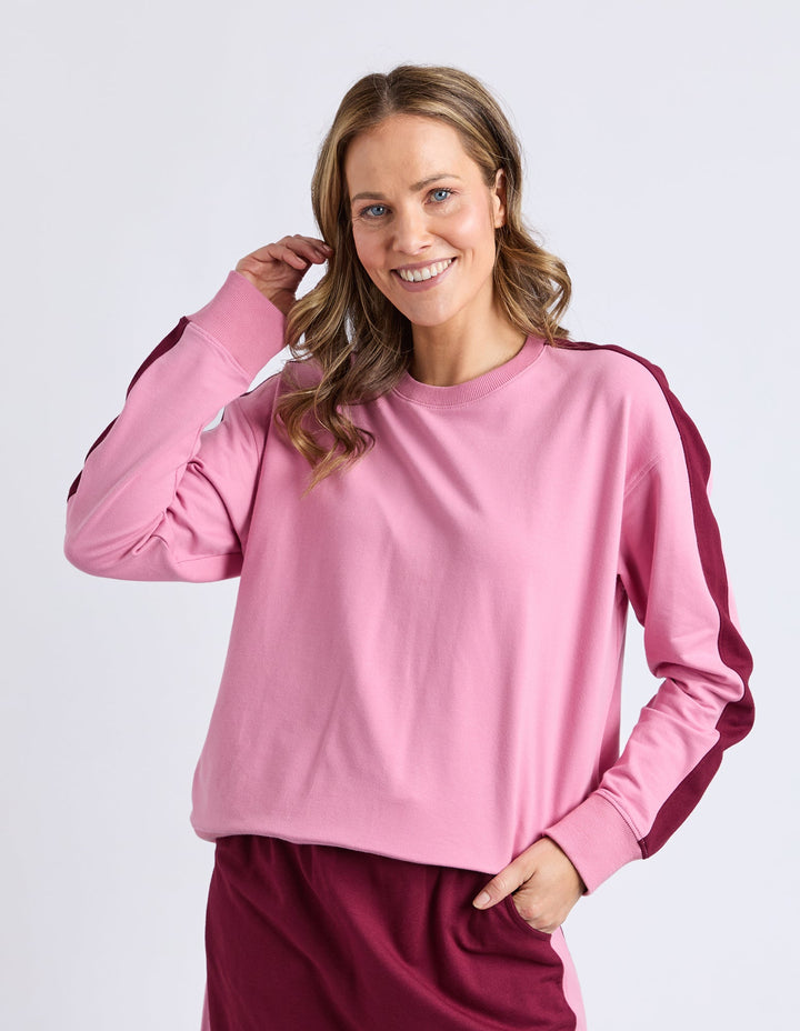 Elm Sloan Fleece Crew Quartz Pink