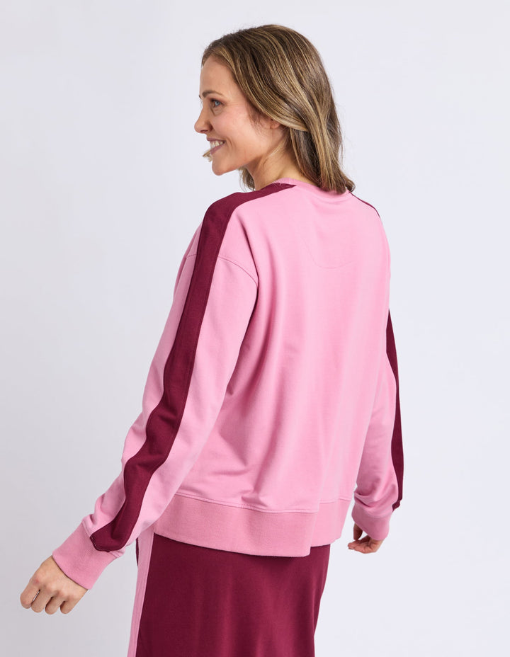 Elm Sloan Fleece Crew Quartz Pink