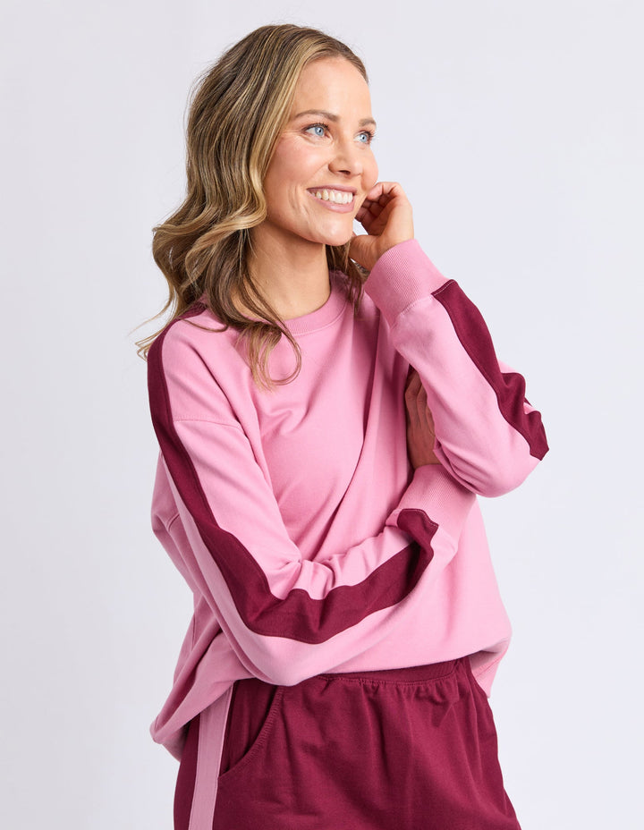 Elm Sloan Fleece Crew Quartz Pink