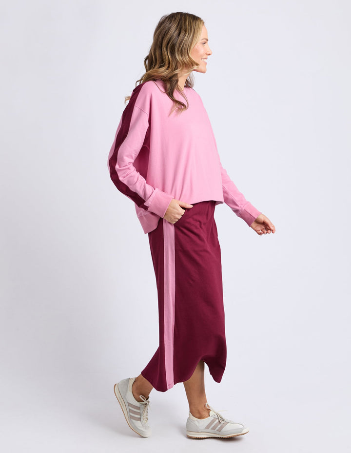 Elm Sloan Fleece Crew Quartz Pink