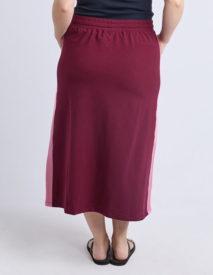 Elm Sloane Fleece Skirt Plum
