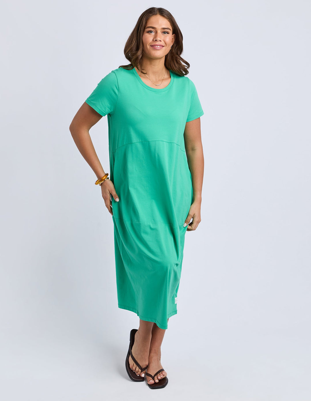 Elm Diana S/S Dress GumDrop Green